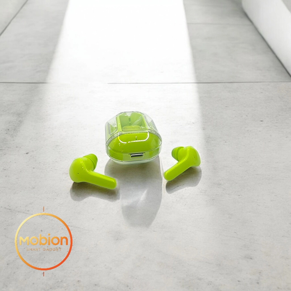 هدفون بلوتوثی Ultra Pods سبز با شارژر Type-C - Mobion